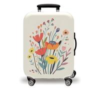 LNXSESN Housse Valise Beige Jaune Citron Housse de Valise Lavable Elastique Anti-Rayures Protege Valise Voyage Réutilisable avec Zippé Résistant Housses de Valises pour 29-32 Pouces