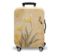 LNXSESN Housse Valise Insecte Jaune Citron Housse de Valise Lavable Elastique Anti-Rayures Protege Valise Voyage Réutilisable avec Zippé Résistant Housses de Valises pour 22-25 Pouces