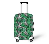 LNXSESN Housse Valise Vert Feuille Tropicale Housse de Valise Lavable Elastique Anti-Rayures Protege Valise Voyage Réutilisable avec Zippé Résistant Housses de Valises pour 29-32 Pouces