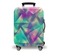 LNXSESN Housse Valise Vert Jaune Violet Housse de Valise Lavable Elastique Anti-Rayures Protege Valise Voyage Réutilisable avec Zippé Résistant Housses de Valises pour 22-25 Pouces