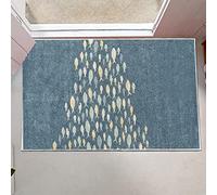 LNXSESN Paillasson Extérieur Poisson Abstrait Bleu Tapis Entree Interieur Polyester Tapis Salon Mou Paillasson Lavable Tapis Exterieur Entree Tapis D'entrée Antidérapant Tapis Couloir 100x120cm
