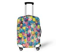 LNXSESN Protege Valise Jaune Bleu Rose Housse Protection Valise de Voyage Lavable Elastique Anti-Rayures Housse de Valise Réutilisable avec Zippé Résistant pour 19-21 Pouces