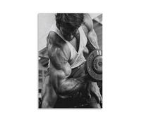 LNYNLNDE Arnold Schwarzenegger Works Out Poster décoratif sur toile pour salon, chambre à coucher, art mural, impression photo, moderne, décoration de salle familiale, 30 x 45 cm