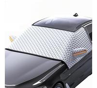 LNZKX Protège Pare-Brise Hiver pour Toyota Avensis 2010-2018 Sedan/Wagon 5-Seater, Isolation Thermique Neige et Givre Bord Aimanté Housse Neige Pare-Brise 3 Côtés,L(175 * 115cm)