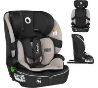 Lo-Billy I-Size Siège Auto Bébé, 76 À 150 Cm De 15 Mois À 12 Ans Environ, Installation Isofix Ou Ceinture De Voiture, Appui-Tête Réglable, Protection Latérale Norme R129 (Beige)