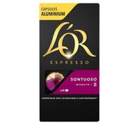 L'O - Café Intense et Aromatique, Capsules Sontuoso pour Pause Café Pleine de Saveurs (Boîte 10) - Le lot de 3