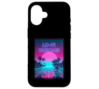 Lo-FI Dreams Vaporwave 80s Aesthetic Synthwave Sunset Coque pour iPhone 16