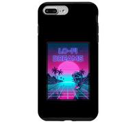 Lo-FI Dreams Vaporwave 80s Aesthetic Synthwave Sunset Coque pour iPhone 7 Plus/8 Plus