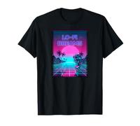 Lo-FI Dreams Vaporwave 80s Aesthetic Synthwave Sunset T-Shirt