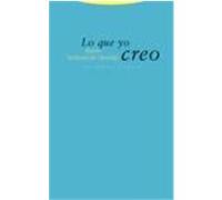 Lo que yo creo