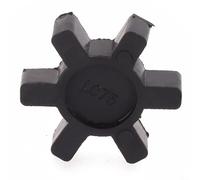 LO75 Insert araignée en caoutchouc pour raccords Lovejoy L-Jaw - Élément central d'accouplement à mâchoire flexible, 44 mm de diamètre, 10 mm d'épaisseur, noir, pièce
