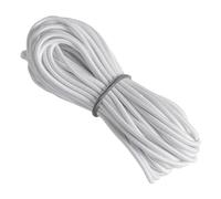 Loacea Bande élastique de 1 mm à 5, corde ronde, bandes élastiques noires et blanches qualité supérieure, mètres(White,1.5mm)