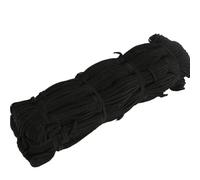 Loacea Bande élastique en caoutchouc, bandes élastiques plates blanches et noires, largeur 3/4/5/6/8/10 mm, ruban for vêtement tissu, 1 pièce(Black,10M*3MM)