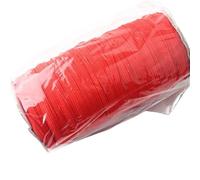 Loacea Corde d'oreille plate en élasthanne de 100 mètres, bande élastique souple 6 mm, fournitures couture for vêtements et textiles maison(Red)