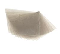 Loacea Feuilles de mica transparentes 50 x 0,1 mm, joints en naturel non poreux for câbles haute tension, 10 pièces