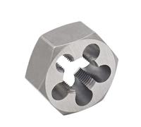 Loacea Filière hexagonale à filetage à droite UNC UNF 1/4 5/16 3/8 1/2, filetage hexagonal dans le sens des aiguilles d'une montre, 1 pièce(3/8x16)