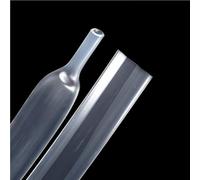 Loacea Gaine thermorétractable translucide en PTFE 1m, Rapport de rétraction 1,7:1, diamètre 0,5 à 15mm, 600V, Gaine Robuste(2.5mm)