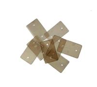 Loacea Lot de 80 feuilles mica 22/24 mm large, mini joints résistants aux hautes tensions for accessoires condensateurs(Grey,24x39x0.12mm)