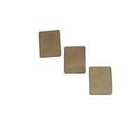 Loacea Lot de 80 feuilles mica 22/24 mm large, mini joints résistants aux hautes tensions for accessoires condensateurs(Brown,22x28x0.09mm)