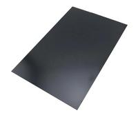 Loacea Plaque en plastique ABS, épaisseur 1 à 3 mm, feuille de matériau for modèle DIY, longueur 200, 250, 300, panneau mince noir, pièce(100x200x1.5mm)