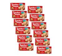 Loacker | Gaufrette à la Crème de Noisette | Loacker Classic Napolitaner - 12 Pièces | Collation aux noisettes