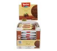 Loacker - Gran Pasticceria Boîte de 24 moules à gâteau avec cœur crème de noisette et capsules de gaufrette, fondant recouvert de chocolat - Merenda E Snack - 1 boîte de 24 lumières du soleil, 504 g