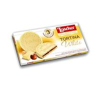 Loacker Tortina White 3pz Gâteau au chocolat blanc farci à la crème aux noisettes 63 g