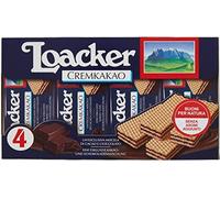 Loacker Lot de 6 cubes classiques Cremcacao Chocolat Râpe Biscuits Gaufres Multipack 4 x 45 g