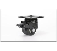 Load-Bearing 300KG 2 Inch Low Center Casters Wheels Heavy Carts Machine Tools Large Equipm Industrial Hardware 1pcs Casters(Flat Brake)