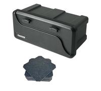 LOADCARE Arrimage des charges pour voitures, camionnettes, remorques, Coffre à outils portable avec boîte de remorque étanche et accessoires 550x250x295
