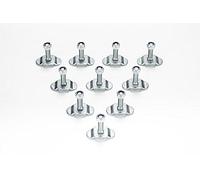 LOADCARE Lot de 10 raccords à vis M8 30 mm pour rail/rail d'arrimage, ferrure aérienne