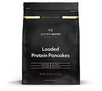 Loaded Pancakes Protéinés | Pépites de Choc au Lait | Petit déjeuner riche en protéines | Encas à faible teneur en sucre | Facile et rapide à préparer | Protein Works | 1kg