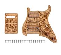 Loaded Pickguard Guitare Électrique, Protection Anti - rayures, Micros Humbucker en Érable, 1 Single - coil, 2 Humbuckers - Circuit Pré - câblé, Boutons Inclus, Montage Facile