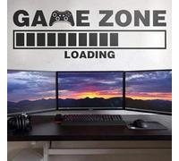 Loading Gamer Video Game Zone Sticker mural en vinyle pour chambre de garçon 76,2 x 20,3 cm