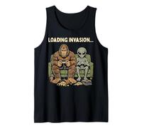 Loading Invasion Sasquatch Bigfoot Alien Playing Video Games Débardeur