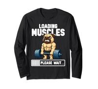 Loading Muscles Carlin Poids de Levage Drôle Gym Meme Manche Longue