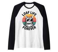 Loaf Life Fat Cat Cadeau pour Homme Femme Enfant Manche Raglan