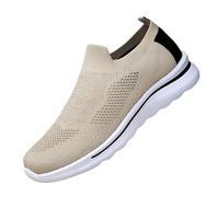 Loafer Baskets d'été en maille respirante et légères pour femme Couleur unie Slip On Semelle souple Chaussures de jogging confortables Chaussures de sport en plein air Course à pied Entraînement