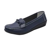 Loafers Chaussures d'été en cuir pour femme Blanc Japonais Mignon Mary Jane Chaussures bateau Lolita Chaussures bateau antidérapantes Chaussures à enfiler confortables Chaussures pieds nus Chaussures