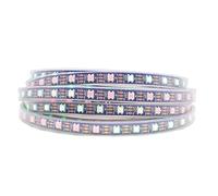 LOAMLIN Rubans LED WS2812B RGB IC 5050SMD 5m 60leds/m, Bandes LED Color Magic Intelligentes, Flexibles et Adressables Individuellement, DC5V Noir PCB Étanche IP67