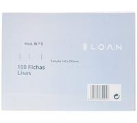 Loan numéro 5 Lot de 100 fiches cartonnées vierges