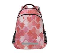 Loancwa Sac à dos d'amour abstrait pour garçons et filles Sac d'école primaire Sac à dos de voyage