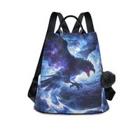 Loancwa Sac à dos imperméable à motif oiseau cool et élégant 17 L pour ordinateur portable antivol pour globetrotters aventure en plein air