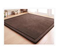 Loartee en Velours Corail Tapis Zone Tapis de Jeu Ramper Tapis pour Chambre d'enfant pour bébé Enfant Enfants, Tapis de Yoga d'exercice Coussinets