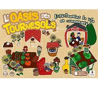 L'Oasis des Tournesols - Fabrication française. Jeu de société de 3 à 6 joueurs. Jeu coopératif de gestion : vivre ensemble, écologie, dialogue, ressources, modes de coopération, autosuffisance