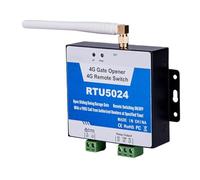 Lobamop 1 PCS Metal RTU5024 Ouverture de Portail GSM Contrôleur D'Accès Automatique Gsm Gate Opener 4G GSM Gate Opener Télécommande Gratuite pour Téléphone Portable de Garage