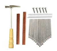 Lobamop 17 Keys Kalimba Kit de bricolage pour piano Thum Piano Pièces de rechange avec Bridge Tuning Hammer Kit Accessoires Kalimba
