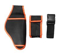 Lobamop 3pcs Porte-Outils Ensemble Ciseaux de Jardin Sécateur Électrique Sac à Main Jardinage Ciseaux Électriques Sac à Main Portable Orange + Noir