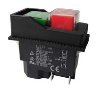Lobamop Commutateurs électromagnétiques à bouton-poussoir pour outils de jardin KJD17 220 V 4 broches