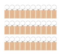 Lobamop Lot de 30 porte-clés inscriptibles - Pendentifs personnalisés faits à la main (ovale, carré, rond), Carré, Oval 33*51mm+Quadrat 32*53mm+Rund 40mm